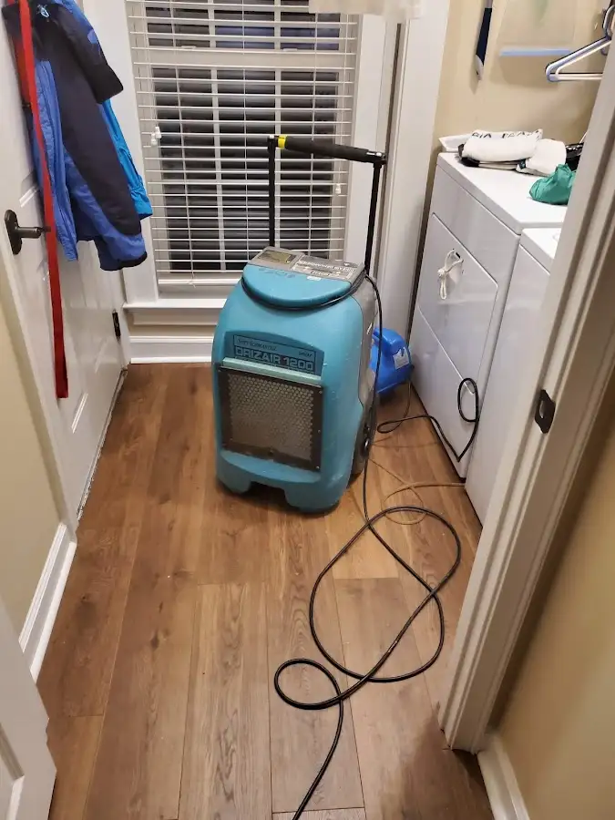 Commercial dehumidifier deployed for Flood Damage Cleanup in Radnor